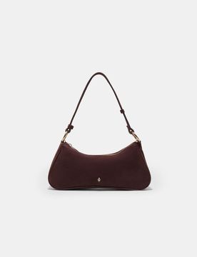 Umhängetasche „Luna“ aus 100% Leder Braun OS