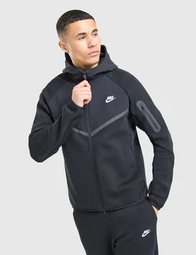 Tech Mix Full-Zip Hoodie - Herren, Schwarz - male - Size: XL - Nike - FashionsVida