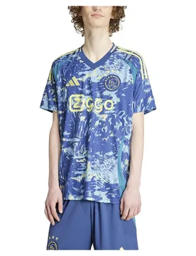 T-shirt à Manches Courtes Third Ajax Amsterdam 24/25 Crew Blue L - Adidas - FashionsVida