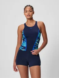 Hyperboom Splice Racer Back Tankini Set Blue Mix female