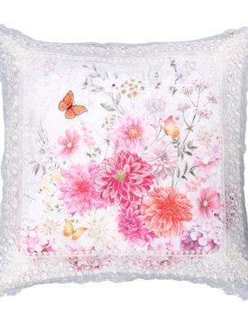 Kissenhülle „Floraler Traum“, 40x40 cm mehrfarbig