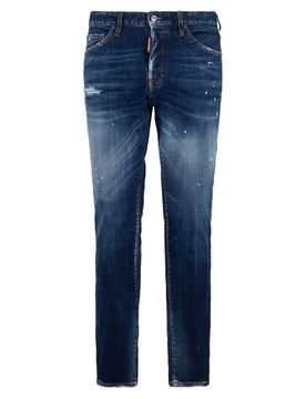 Men's Classic Denim Jeans with Belt Loops and Five-Pocket Design