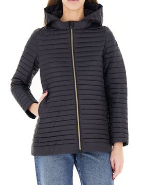 Piumino con cappuccio NERO 3