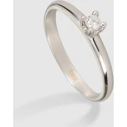 Anillo de oro y diamante solitario Luzz