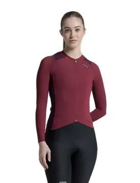 Maglia A Maniche Lunghe Alda Colour Edition Garnet / Wine - Etxeondo - FashionsVida