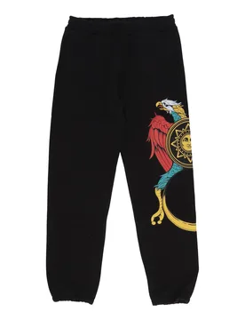 Pantalone Tuta Felpato Uomo Asso Di Denari Sweatpants Black - DOLLY NOIRE - FashionsVida