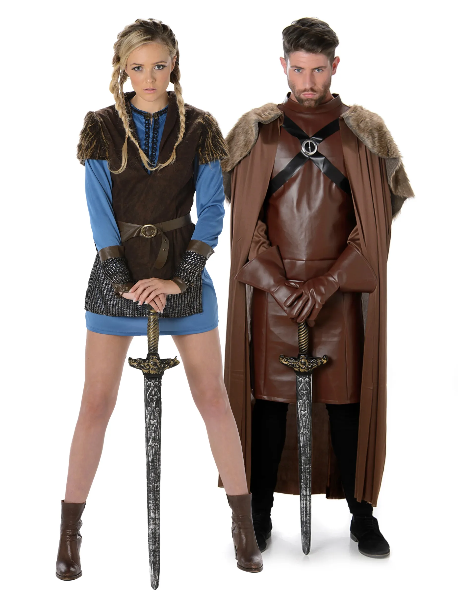 Wikingerkrieger Paarkostüm Damen und Herren - unisex - BCI - FashionsVida