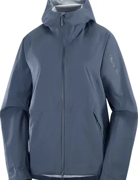 Veste respirante et imperméable - Outerpath 2.5L Jacket W Blue Nights - Taille XS - Navy - Salomon - FashionsVida