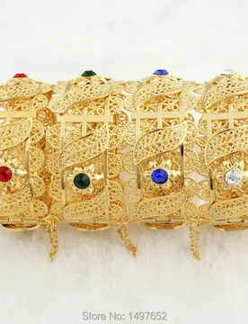 Newest Big Wide Dubai Gold Bangles For Women Men18K Gold Color Crystal Bracelets Jewelry African/India/Kenya//Middle East Style - Aliexpress - FashionsVida