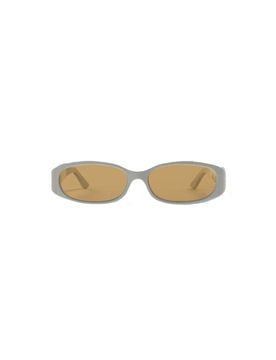 Oval Rectangular Sunglasses with Contrast Lenses, UV Protection & 100% Acetate