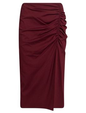 Falda midi Mujer Burdeos 36 Mujer