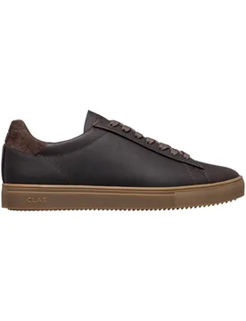Sneakers en cuir - Bradley Demitasse Leather Dark Gum en Coton - Taille 43,5 - Marron - Clae - FashionsVida