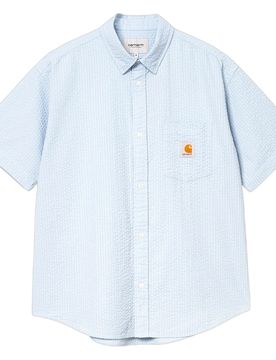 S/s toland shirt - toland stripe / blue fog