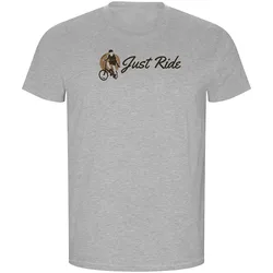Maglietta A Maniche Corte Just Ride Vintage Eco Heather Grey