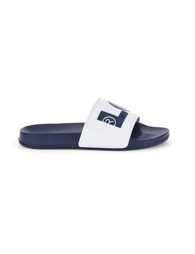 Ciabatte da piscina blu e bianche con logo VPOL0241S 37