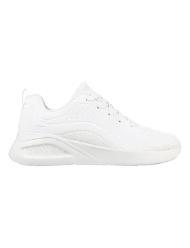 Sneakers bianche in duraleather con soletta memory foam BOBS Buno How Sweet 39 - Skechers - FashionsVida