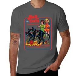 Hell Cats T-Shirt Simple Line Art Print Tee