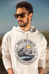 Bryant Mens Front Print Graphic Popover Hoodie