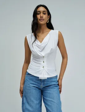 Top drapeado de mujer - Salsa Jeans - FashionsVida