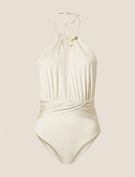 Maillot de bain une pièce avec broche en crochet