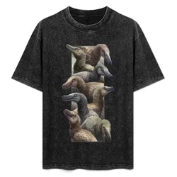 Velociraptor Column T-Shirt Classic Graphic Short Sleeve Top