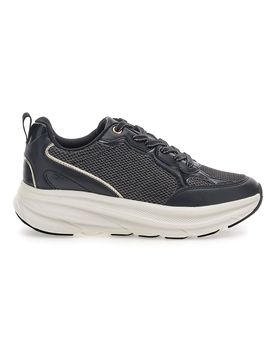 Sneakers da donna nere con inserti mesh Pittarello 8W25069 37