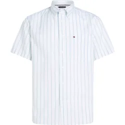 Camisa de hombre de popelín de manga corta tallas grandes