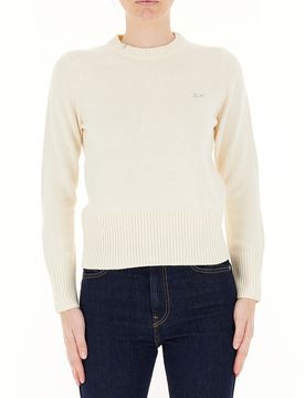 SUN68 Maglione misto lana BIANCO M