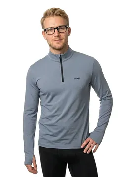 Felpa Con Mezza Zip Active 10280191 Green Dark Grey XL