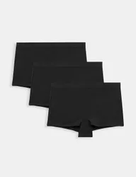 Pack Flexifit™ Modal Rich Knicker Shorts Black female