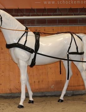 Manski Einspänner Geschirr EXCEL black/black SH