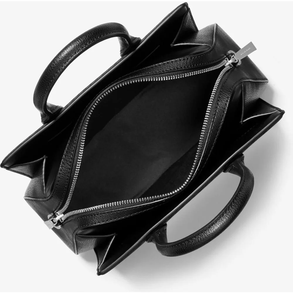 Bandolera de mujer satchel Laila con estampado de logotipos - MICHAEL Michael Kors - FashionsVida