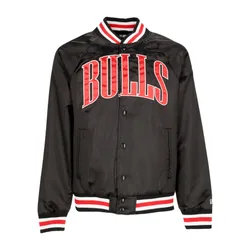 Giubbotto Bomber Uomo Nba Applique Satin Bomber Chibul Black/front Door Red