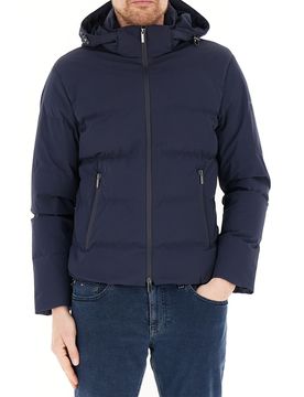 Piumino con cappuccio BLU NAVY XXL