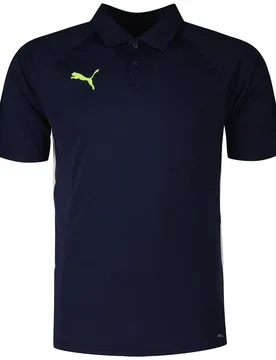 Teamliga Short Sleeve Polo Navy S - Puma - FashionsVida