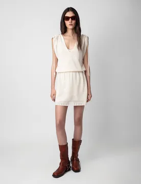 Zadig & Voltaire - Vestido corto Alanis 100% algodón - Zadig & Voltaire - FashionsVida