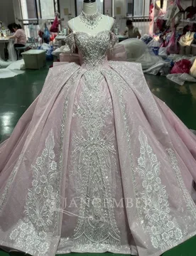 Customized Ball Gown Wedding Dress Modern Sweetheart Neckline with Pearls Bridal Gown Princess Bride Dress vestidos de novia bod - Aliexpress - FashionsVida