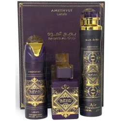Bade'E Al Oud Amethyst Gift Set: Edp 100ml - Air Freshener 300ml - Perfumed Spray 200ml - One Size