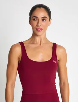 Motion Cropped Vest Top Burgundy female - Under armour - FashionsVida