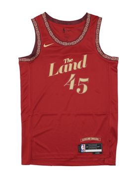 Canotta Basket Uomo Nba City Edition 2023/24 Dri-fit Swingman Jersey No 45 Donovan Mitchell Clecav Team Crimson