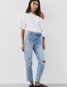 Jeans Mom Strappati