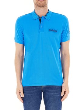 Napapijri Polo in cotone AZZURRO S