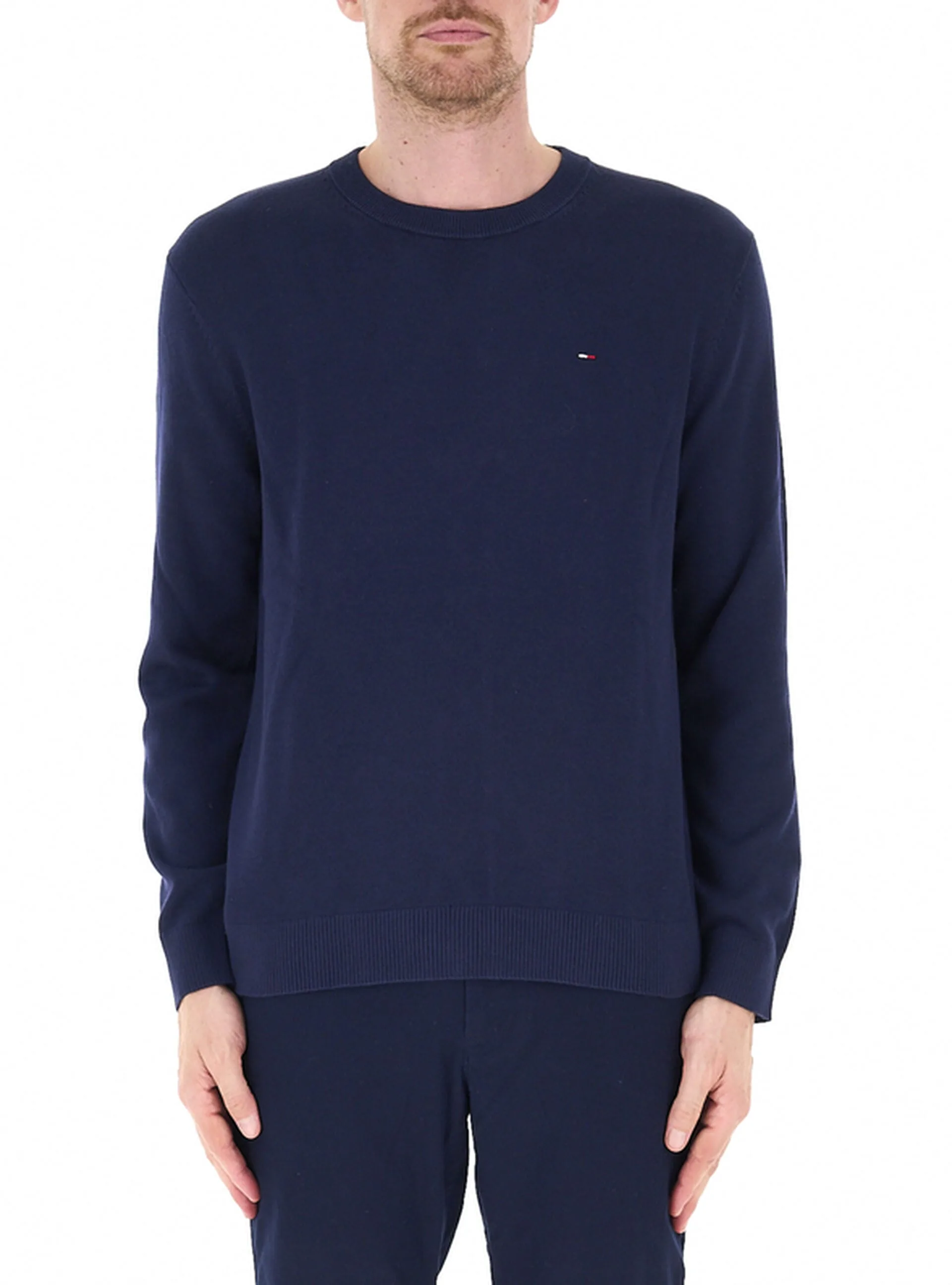 Maglione in cotone BLU NAVY L - Tommy hilfiger - FashionsVida