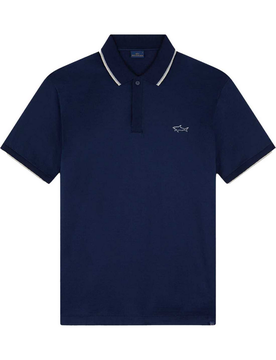 Polo mercerised uomo blue