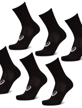 Pack Crew Sock Unisex Socken - Schwarz - Größe 35 - 38 - Baumwolle Black 35 - 38