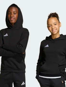 Felpa con cappuccio Entrada26 9-10A Black / White - Adidas - FashionsVida