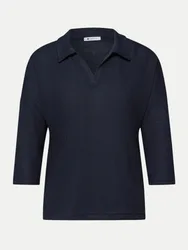 Street One Strick-Polo Blau 38
