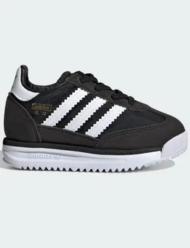 Scarpe SL 72 RS Elastic Laces Infant 20 Core Black / Cloud White / Blue - Adidas - FashionsVida