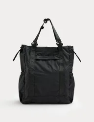 M&S Drawstring Tote Bag Black male