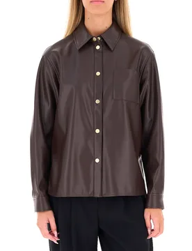 Camicia in similpelle TESTA DI MORO XS - Armani exchange - FashionsVida